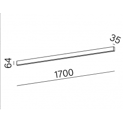 RAFTER 170 LED 3000K natynkowy czarny struktura 40533-M930-D9-00-12